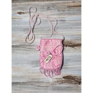 Kristine Hand‎ Beaded Vintage Small Purse With Long Beaded Chain And Synching